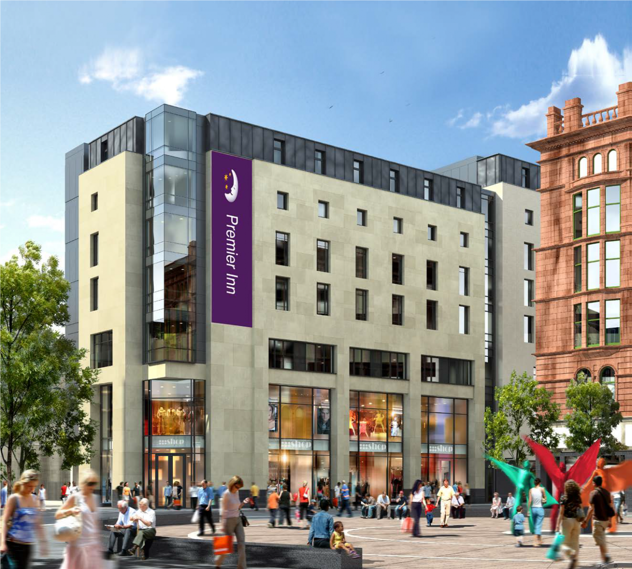 Premier Inn Glasgow St Enoch Square 249 Rooms On Site