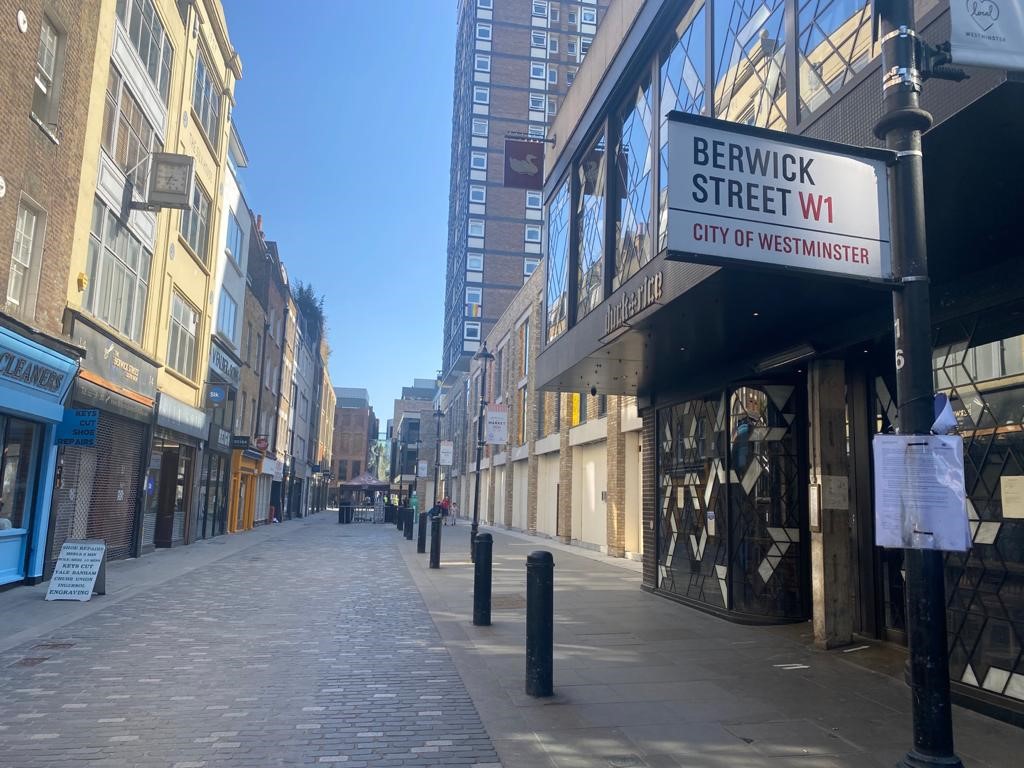 London Soho Hub By Premier Inn Berwick Street Signage April 21