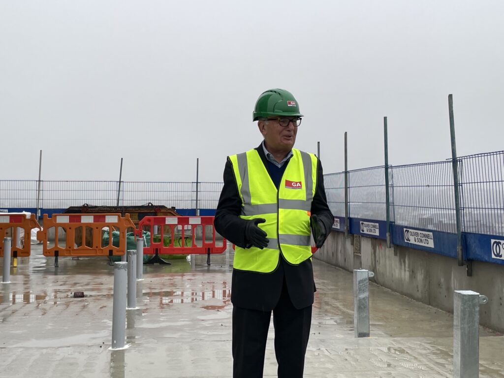 Councillor Paul Dimoldenberg Wcc Speaking At The Topping Out Of 191 Old Marylebone Road 5 20 October 2022