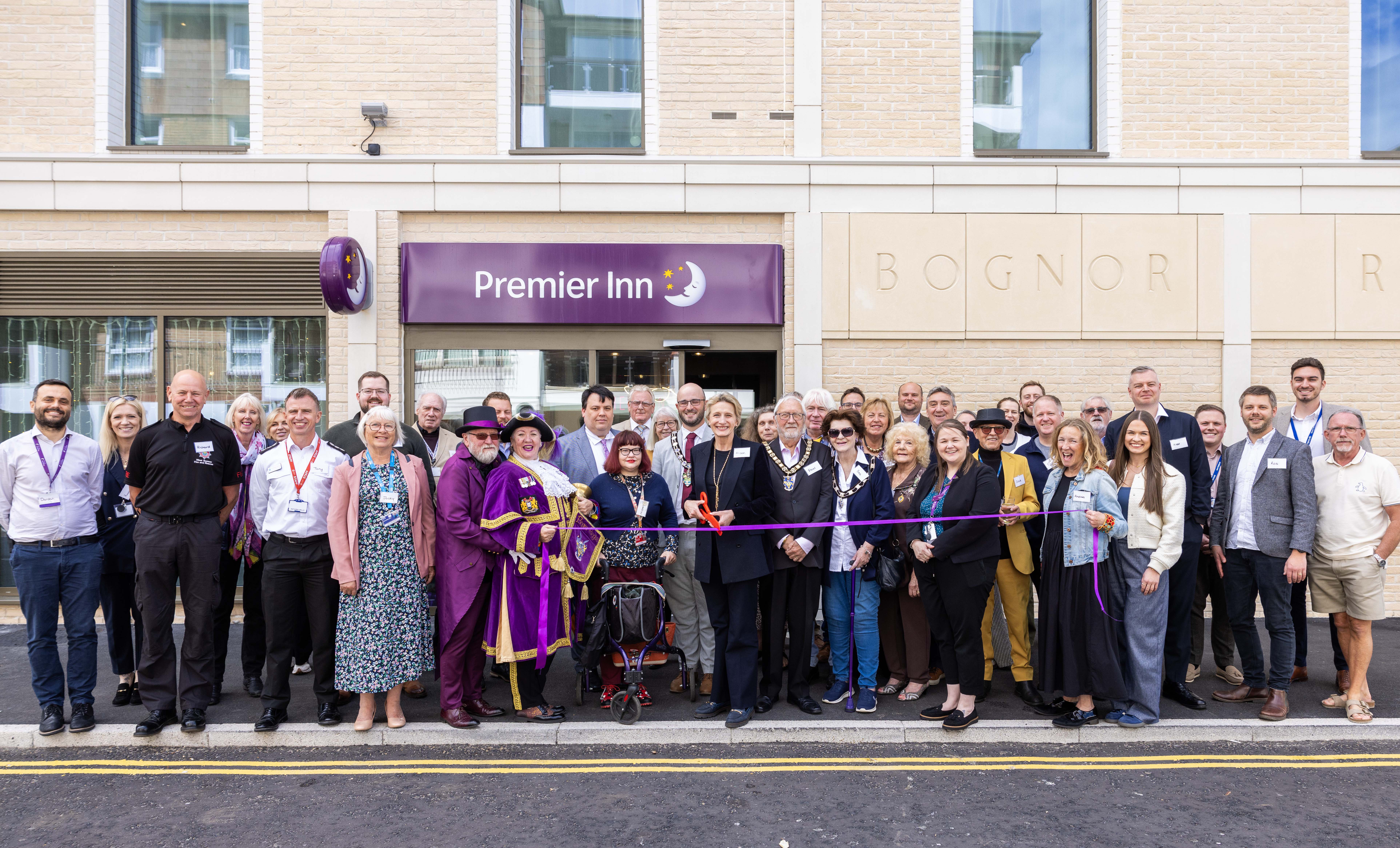 Alison Griffiths And Stakeholders Officially Open Premier Inn Bognor Regis (seafront) Full Group